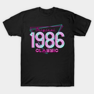 Born In 1986 Throwback Birthday T-Shirt